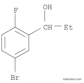 Molecular Structure of 1197943-64-8 (1-(5-bromo-2-fluorophenyl)propan-1-ol)